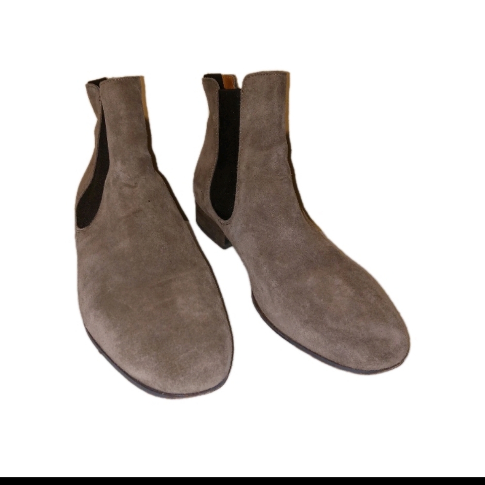 Boemos Italian Taupe/Fawn Suede Chelsea Boots 37/6 - Picture 4 of 10